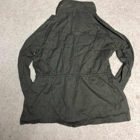 Olive Green Military Jacket - Picture 4 of 6